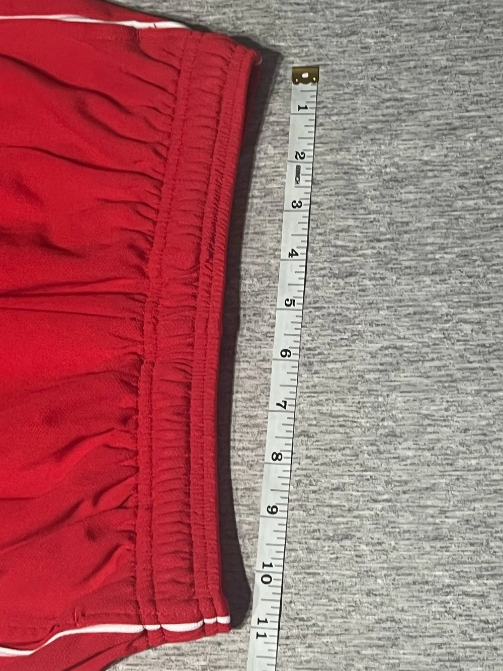 NC State Wolfpack Men's Athletic Red Basketball Shorts with Gray Panels